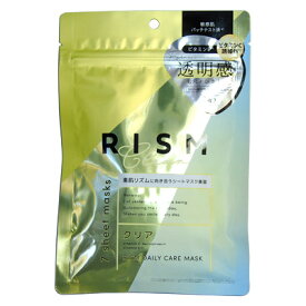 RISM　デイリーケアマスク　クリア（7枚入り） パック シートマスク フェイスパック フェイスマスク マスクシート透明感 ツヤ肌 毛穴