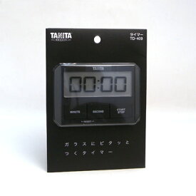 タニタ ガラスにピタッとつくタイマー TD-409-BK ブラック