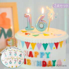 【2個セット】6タイプ 0〜9から選べる ナンバーキャンドル ハッピーバースデー キャンドル 数字 ナンバー付き パーティー インスタ映え プレゼント 可愛い 記念日ル 誕生日 特別な日 イベント お祝い用