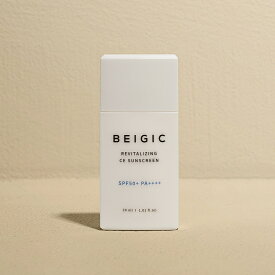 ★クーポン利用で15％OFF★日焼け止め [ BEIGIC ベージック リバイタライジング CEサンスクリーン ] SPF50+ PA++++ 紫外線対策 UVカット ブルーライトカット 化粧下地 敏感肌 乾燥肌 エイジングケア 韓国コスメ ヴィーガン オーガニック 赤ちゃん ベビー