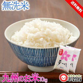 【令和5年産】米 無洗米10kg 送料無料九州産 コメ 5kg×2夢つくし ゆめつくし 2023年産福岡県民米人気ナンバーワン