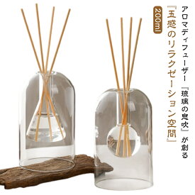リードディフューザー 容器 アロマ ポット リードディフューザー 200ml インダストリアル 透明 ガラス 花瓶 ルームフレグランス フラスコ 三角フラスコ 芳香 花器 シンプル ダブルウォール 香り リビング 玄関 一輪挿し
