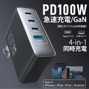 TEbEiy艿iz100W PD}[d@ŐVGaNIVZpEPPSΉ@4|[gUSB[diUSB-C×3AUSB-A×1j@ߔMh~@\EV[gh~@^E@܂肽݃vO@