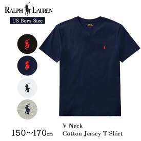 ポロ ラルフローレン ボーイズ Tシャツ Vネック ワンポイント 半袖 323832906 POLO RALPH LAUREN ポロラルフローレン ラルフ メンズ レディース キッズ 140 150 160 ユニセックス 男女兼用 ホワイト ブラック グレー ネイビー ポニー 刺繍 ブランド ギフト プレゼント