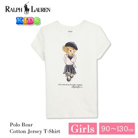 ポロ ラルフローレン Polo ベア キッズ ガールズ Tシャツ 311 312 877857 半袖 90 100 110 120 130 POLO RALPH LAUREN ラルフ ポロベア テディベア クマ くま かわいい ブランド 女の子 こども 子供 トドラー プレゼント ギフト 夏 涼しい ホワイト