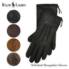 ポロ ラルフローレン レディース ステッチド スエード グローブ WG0057 POLO RALPH LAUREN 手袋 女性 レザー 本革 シープスキン 羊革 革 ブラック ブラウン ラルフ ポニー ブランド 人気 ギフト プレゼント