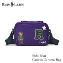 ポロ ラルフローレン ポロベア ショルダー バッグ 9AR107 POLO RALPH LAUREN カメラバッグ ショルダーバッグ 肩掛け 斜め掛け かばん ラルフ ユニセックス レディース パープル お出かけ 旅行 プレゼント ギフト