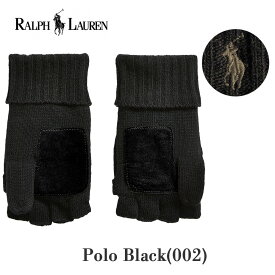 ポロ ラルフローレン レザーパッチ コンバーチブル 手袋 ミトン カバー付き PC0715 ブラック グレー ネイビー POLO RALPH LAUREN ラルフ グローブ 指切グローブ スマホ対応 ブランド 人気 メンズ レディース 男女兼用 ギフト プレゼント