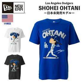 ニューエラ ロサンゼルス ドジャース 大谷 Tシャツ ブルー 14367854 14371660 14367858 LOS ANGELES DODGERS LAD MLB NEW ERA 大谷選手 大谷翔平 OHTANI メンズ レディース 男女兼用 半袖 クルーネック プリントTシャツ メジャーリーグ 野球