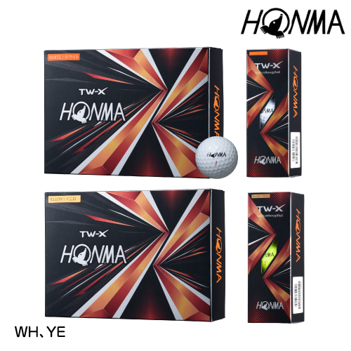 Honma Golf 本間ゴルフ 21 TW-X WH・YE 1ダース 12球入 ゴルフボール | ベイシア楽天市場店