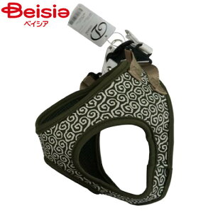 リードッグ 唐草ソフトハーネスS-オリーブ ペット | 犬 ハーネス 唐草 ソフト S オリーブ 小型犬 ペット用品 散歩 和柄