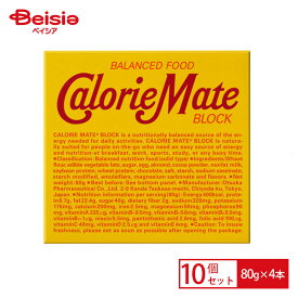 【今だけSALE！マラソン限定★7/20 23:59まで】 大塚製薬 カロリ−メイト ブロック チョコ味 80g*4本×10セット | カロリーメイト チョコ まとめ買い 非常食 携帯食 受験 栄養補給 間食 朝食 職場 備蓄 スポーツ