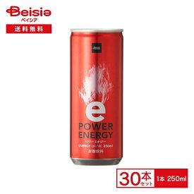 《ベイシア》ライフドリンクカンパニー パワーエナジー 250ml×30本| エナジードリンク パワードリンク 栄養ドリンク ナイアシン ビタミン 炭酸 飲料 ケース 送料無料