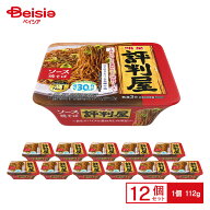 明星 評判屋 ソース焼そば 112g (めん90g)×12個
