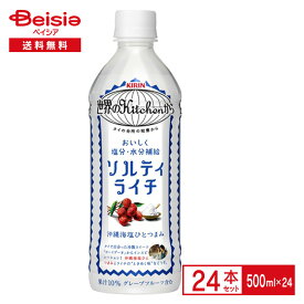 キリン ソルティライチ 500ml×24本| ペットボトル 清涼 飲料 ケース まとめ買い 送料無料