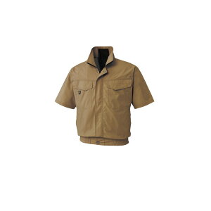 SUN−S 空調風神服 半袖ブルゾン KF91450キャメルL ワークサポート サポート用品 電動ファン用ウエア