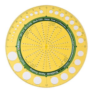 ドラパス サークルルーラーD−1101 33−041 大工道具 測定具 製図用品