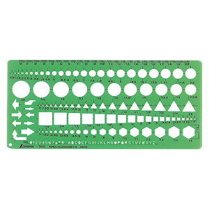 シンワ テンプレート 一般総合定規 66025 TH−5 大工道具 測定具 製図用品