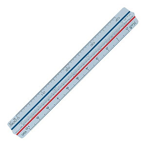 シンワ 三角スケール JIS 70777 A−10 大工道具 測定具 製図用品
