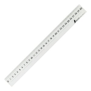 シンワ 直定規 アクリル 30cm 75310 大工道具 測定具 製図用品