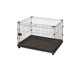 アイリスオーヤマ コンビネーションサークル P-CS-930V ウォールナット | 犬 犬用 ペット ペット用 室内 屋内 コンビネーションサークル 基本サークル ペットケージ ゲージ 留守番 拡張 アイリスオーヤマ