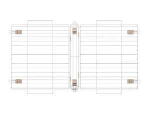 アイリスオーヤマ ウッディシステムサークル用屋根 SWS-1200Y ナチュラル/アッシュグレー