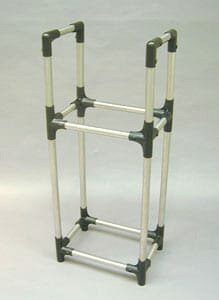 アイリスオーヤマ ステンレスタイヤラック ブラック 軽トラック 軽商用車用 KSL-450 | タイヤラック タイヤ収納 ガレージ収納 屋外収納 タイヤ スタッドレスタイヤ 夏タイヤ 収納