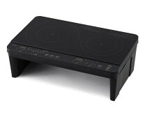 楽天市場】2口ihコンロ 脚付 ihk-w13s-b ブラックの通販