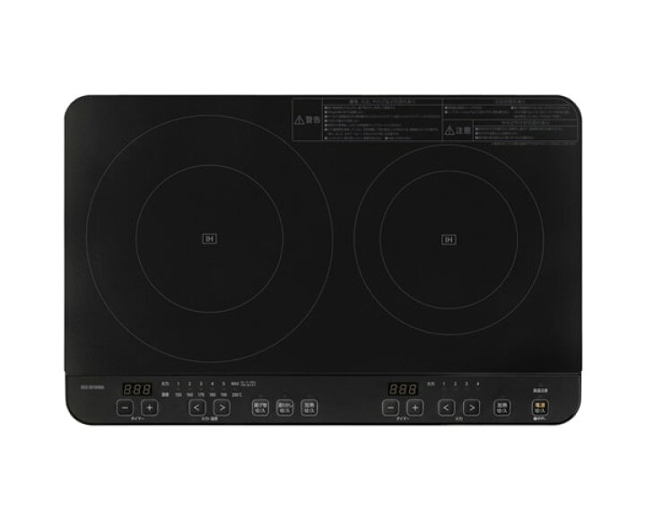 楽天市場】アイリスオーヤマ 2口IHコンロ ブラック IHK-WT41-B 