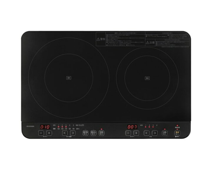 楽天市場】アイリスオーヤマ 2口IHコンロ ブラック IHK-WT41-B 