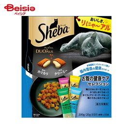 【特別SALE！7/31まで】キャットフード マースジャパンリミテッド シーバデュオプラスお腹の健康ケアセレクション（20g×10袋）×12個 ペット | シーバ デュオ プラス お腹の健康ケア キャットフード おやつ