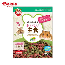 マルカン リス・ハムスターのおいしい主食250g ×6個 | リス ハムスター 主食 マルカン エサ フード 餌 ペレット おいしい