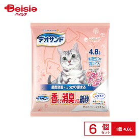 ユニ・チャーム(unicharm) デオサンド香りで消臭する紙砂RefFピュアフローラルの香り 4．8L x6