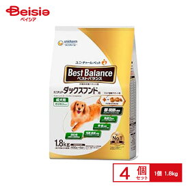ドッグフード ユニ・チャーム ベストバランスカリカリ ミニチュアダックスフンド用 ダックス1.8kg ×4個 | ドッグフード ミニチュアダックス カリカリ 1.8kg ベストバランス ユニチャーム ドライフード 小型犬