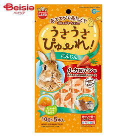 マルカン うさうさぴゅーれ にんじん 5本 ML189 ペット | うさぎ用おやつ うさぎ用ピューレ うさぎ用コミュニケーションおやつ 手から与えるおやつ 無添加おやつ にんじん味