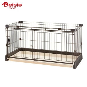 リッチェル もっとお掃除簡単ペットサークル 120-60 ダークブラウン ペット