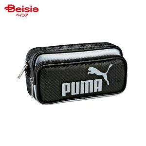 クツワ(KUTUWA) プーマ(PUMA) カラーカーボンペンケース BK 787PMBK | ペンケース 筆箱 プーマ PUMA カラーカーボン 文具 ステーショナリー 男の子 小学生 中学生 高校生 ブラック 黒