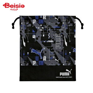 クツワ(KUTUWA) プーマ(PUMA) 巾着 Mサイズ PM426 | 巾着 プーマ PUMA Mサイズ ブラック ネイビー スポーツ 男の子 女の子 小学生 中学生 高校生 給食袋 コップ袋 小物入れ シューズ入れ 着替え入れ