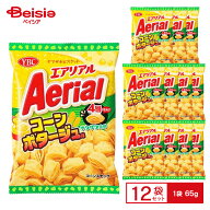 ヤマザキビスケット エアリアル コーンポタージュ味 1袋（65g）×12袋 | コーンスナック スナック菓子 サ…