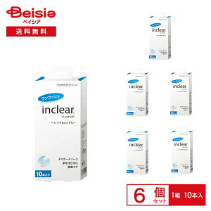 膣洗浄器 インクリア 1.7g×10本入 6個セット | 膣洗浄 インクリア デリケートゾーン ニオイ おりもの pHケア 使い切り