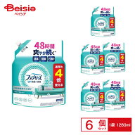 P&G ファブリーズW除菌つめかえ用4回分 1280ml×6個セット | ファブリーズ W除菌 詰め替え 詰替 4回分 12…