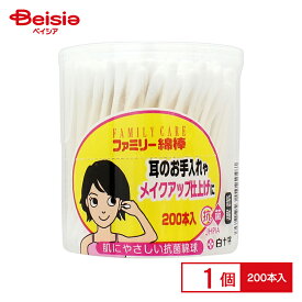 白十字 ファミリーケア ファミリー綿棒 200本入