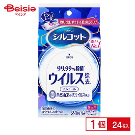 ユニ・チャーム シルコットノロクリアウェット除菌外出用24枚 | 除菌 ウェットティッシュ ノロクリア ウェット 外出用 携帯用 持ち運び 清潔 衛生 24枚