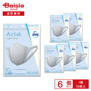 jE`[(unicharm) K}XN Airlish ӂ O[ 10 x6 | K}XN Airlish ӂ O[ ėp}XN ʋC ɂ 