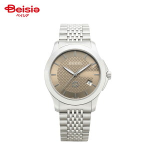 GUCCI[�O�b�`] �����Y G-Timeless �E�H�b�` �u���E�������� �N�H�[�c �X�e�����X�X�`�[���P�[�X �X�e�����X�X�`�[���o���h ���퐶���h�� YA1264107