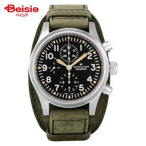 HAMILTON[�n�~���g��] �����Y �E�H�b�` KHAKI FIELD �u���b�N������ ������ �X�e�����X�X�`�[���P�[�X �J�[�t���U�[�o���h 10�C���h�� H71706830