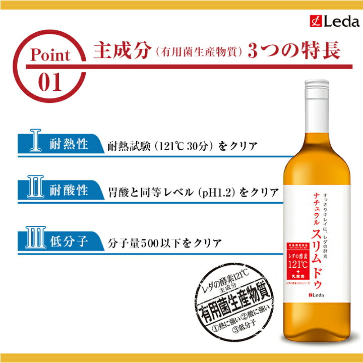 楽天市場】Leda レダの酵素121℃ ナチュラルスリムドゥ 600ml : Bekkiss
