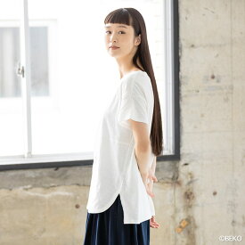 【11月30日まで10％オフクーポン配布中！】PeopleTree ピープルツリー オーガニックコットン フロントラウンドヘムトップ （返品不可）（メール便使用）オーガニックコットン 下着 インナー 綿 Tシャツ