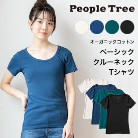 PeopleTree ピープルツリー オーガニックコットン ベーシック クルーネック Tシャツ レディース（返品不可）（メール便使用）オーガニックコットン 下着 インナー 綿 Tシャツ