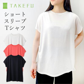 【メルマガとLINEでお得なクーポン配布中！】【送料無料】 TAKEFU ショートスリーブTシャツ サービスプラン（メール便送料無料）（開封後返品不可商品）ナファ生活研究所 たけふ 抗菌 敏感肌 アトピー 無農薬 オーガニック 肌にやさしい 天然繊維 竹繊維 タケフ ナファ